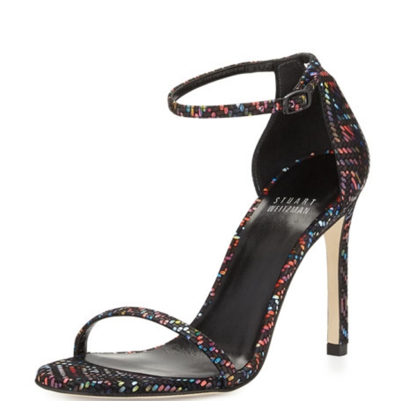 Stuart Weizman Nudist Song Multi Color Sandals Sz 10 M - Picture 1 of 13